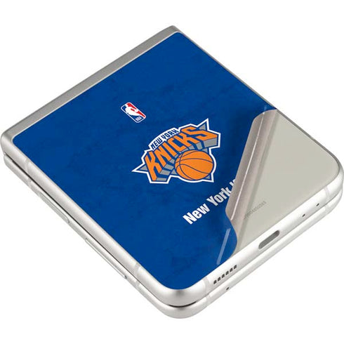 NBA New York Knicks Distressed Galaxy Z Flip3 5G Skin